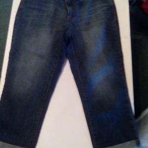 faded glory cropped jeans size 6